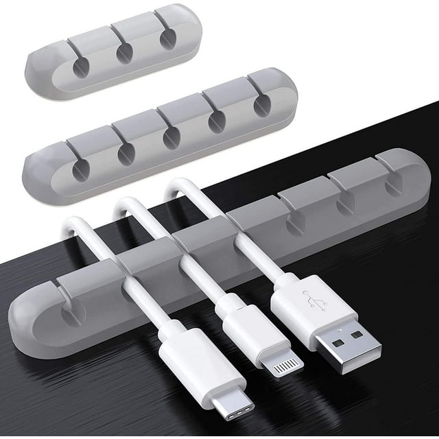 Cable Holder Cable Clips Cable Management, 3-Pack Cable Clips Cable Management Cable Organizer Multipurpose Cable Management