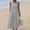 Gray, variant on QUNYINEY Long Sun Dresses Women A Line Summer Casual Sleeveless Tank Dress Crew Neck with Pockets Solid Cutout Loose Fit Dresses
