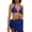 Blue, variant on Musuos Women Summer Tie Up Beach Bikini Cover Up Sheer Solid Color Wrap Skirt Swimwear Cover Up for Ladies