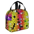 thumbnail image 2 of Pofeuu Colorful Tie Dye Stained Glass 1 Print Lunch Bag Lunch Box Insulated Lunch Bag Adult Lunch Box for Men and Women, 2 of 8