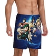 thumbnail image 2 of Anime My Hero Academia Men's Short Pajama Pants Lightweight Daily Lounge Shorts Bottoms Sleepwear Cozy Soft Home Pajama Pants Shorts, 2 of 9