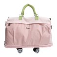 thumbnail image 3 of Quzzie Mallette pour Ordinateur Portable sur Roulettes Mallette Multifonctionnelle à Roulettes pour Femmes Hommes Travail Rose, 3 of 8