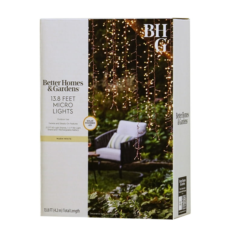 Better Homes & Gardens 200 Count Solar LED Micro Willow Tree Lights Better Homes & Gardens 200 Count Solar LED Micro Willow Tree Lights