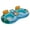 green blue, variant on ZHICHUN 2 Pack Inflatable River Floaters Oversized Water Floats with Detachable Cooler Box 2 Cup Holders, Ergonomic Backrest