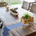 thumbnail image 3 of Waterproof Lace Table Runner Tablecloth for Decor Blue Material, 3 of 5