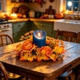 thumbnail image 2 of Halloween Sale Clearance!Fall Decorations for Home, Fall Candle Ring Wreath Artificial Autumns Leaves Berries Pumpkin Harvests Table Decor for Thanksgiving, 2 of 6