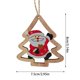 thumbnail image 3 of Colgante de madera para Navidad, Papá Noel, decoración navideña para el hogar, adornos colgantes para árbol de Navidad, Año Nuevo 2025, 3 of 5