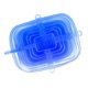 thumbnail image 3 of Tapa de silicona universal de 6 piezas, tapas elásticas de silicona de cocina reutilizables, tapa de envoltura elástica de tazón de sellado de varios Azul Soledad Tapas de estiramiento de silicona, 3 of 6