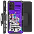 thumbnail image 1 of DALUX Hybrid Kickstand Holster Phone Case Compatible with Galaxy Note20 5G (2020) - Glasses Unicorn Dog, 1 of 2