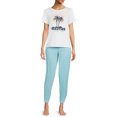 thumbnail image 3 of Secret Treasures Women's and Women's Plus Size T-Shirt and Joggers Pajama Set, 2-Piece, 3 of 5