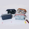 thumbnail image 2 of Soidarity Esenciales de belleza al alcance con bolsa de maquillaje portátil, accesorios cosméticos para organizador de viaje Bolsas de maquillaje Crisantemo marrón, 2 of 6