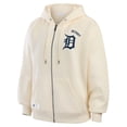 thumbnail image 3 of Women's WEAR by Erin Andrews Cream Detroit Tigers Full-Zip Hoodie, 3 of 4