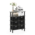 thumbnail image 4 of Pemberly Row Turn-N-Tube Engineered Wood Console Table in French Oak Gray/Black, 4 of 6