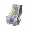 thumbnail image 4 of Saying Soft Flannel Fleece Blanket, Hello in Different Languages with Floral and Abstract Details Fun Greeting Words Art, Cozy Plush for Indoor and Outdoor Use, 50" x 70", Multicolor, by Ambesonne, 4 of 6