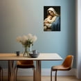 thumbnail image 2 of ZHONGYUTONG Virgin Mary Canvas Wall Art Jesus Mother Painting Prints Catholic Spiritual Pictures Wall Decor for Office Church Prayer Room Framed (12.00" x 18.00"), 2 of 5