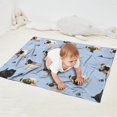 thumbnail image 2 of Pug and Footprints Blanket,Comfortable Soft Flannel Throw Blanket,All Season,Warm Lightweight Blankets for Sofa Bed Couch Living Room Chair,30"x40"(80x100cm), 2 of 4
