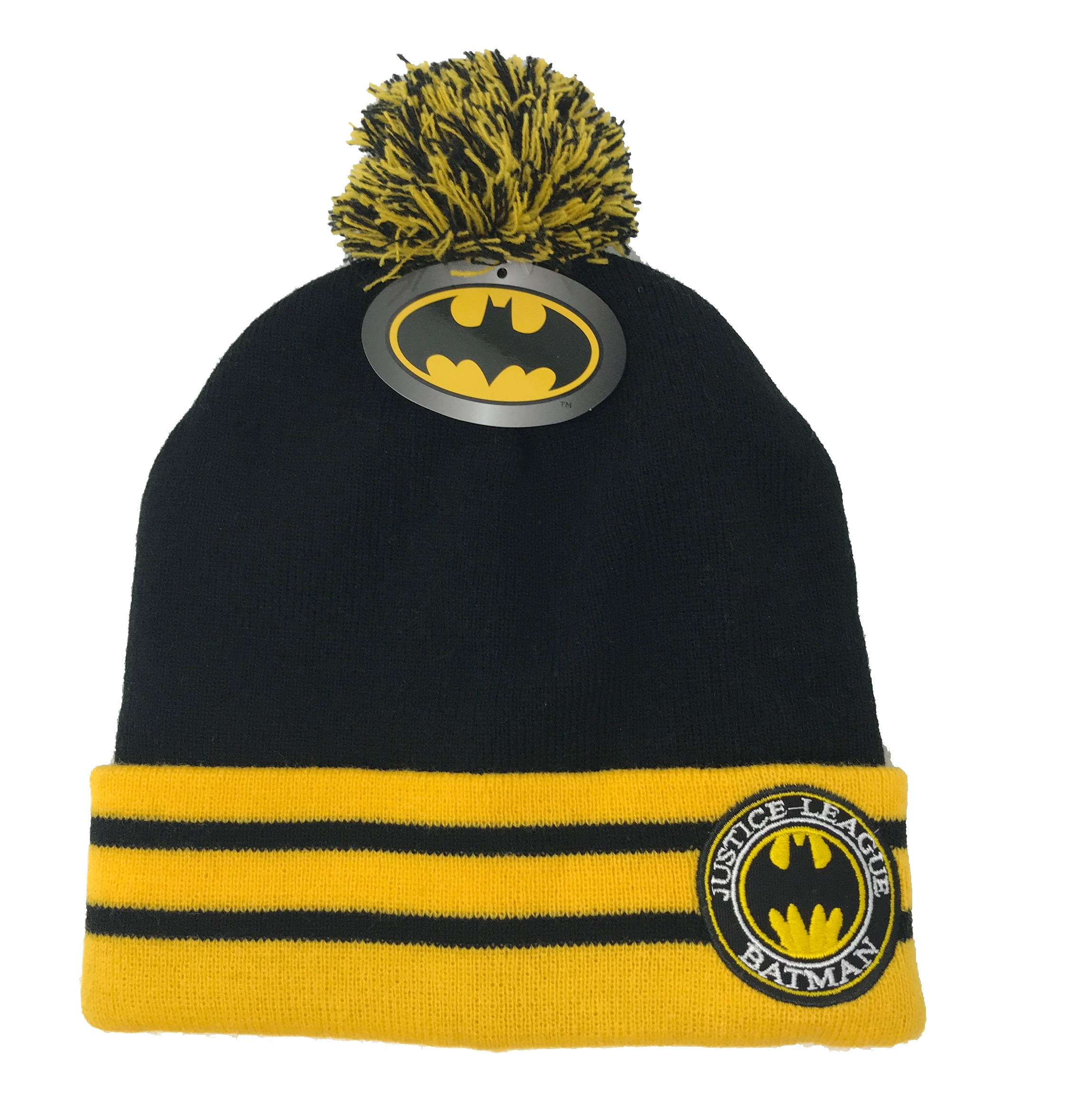 Justice League DC Batman Men's Boy's One Size Fits Most Winter Cuff Beanie Hat