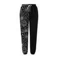 thumbnail image 3 of Rciityk Women Halloween Sweatpant Fall Fashion Bats Spider Webs Ghost Print Active Joggers Pants High Waisted Baggy Sweatpants Halloween Gifts, 3 of 4