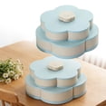 thumbnail image 1 of BotaniNest Rotating Snack Platter With Lid Perfect Dip And Serving Tray For Parties Picnics And Travel, 1 of 6
