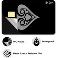 thumbnail image 3 of Playing Ace Debit Card Sticker Card Skin for EBT Transportation Key Debit Credit Stickers Waterproof Protecting Black Bank Card Decals Skin Cover Card Slim for Card Decor 7.3x5.4Inch, 3 of 6