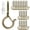 Bronze, variant on 40 Pack Ceiling Hooks for Hanging Plants Outdoor String Lights Heavy Duty, 2.2 Inch Eye Hook Screw in Cup Hooks Q-Hanger for Patio Lights, Wall Wood Fence Deck Mount