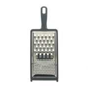 Mainstays Stainless Steel Dual-Section Flat Cheese Grater, Gray