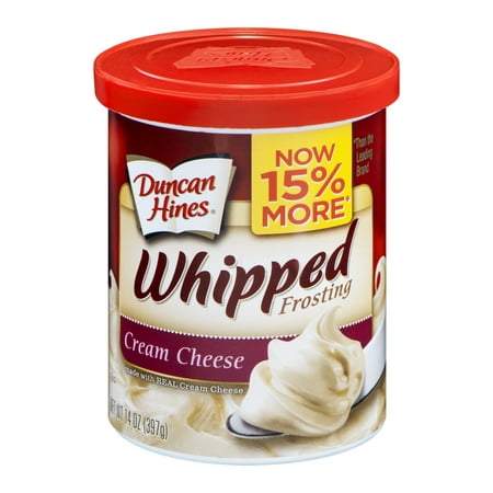 (8 Pack) Duncan Hines Cream Cheese Whipped Frosting 14 oz Canister