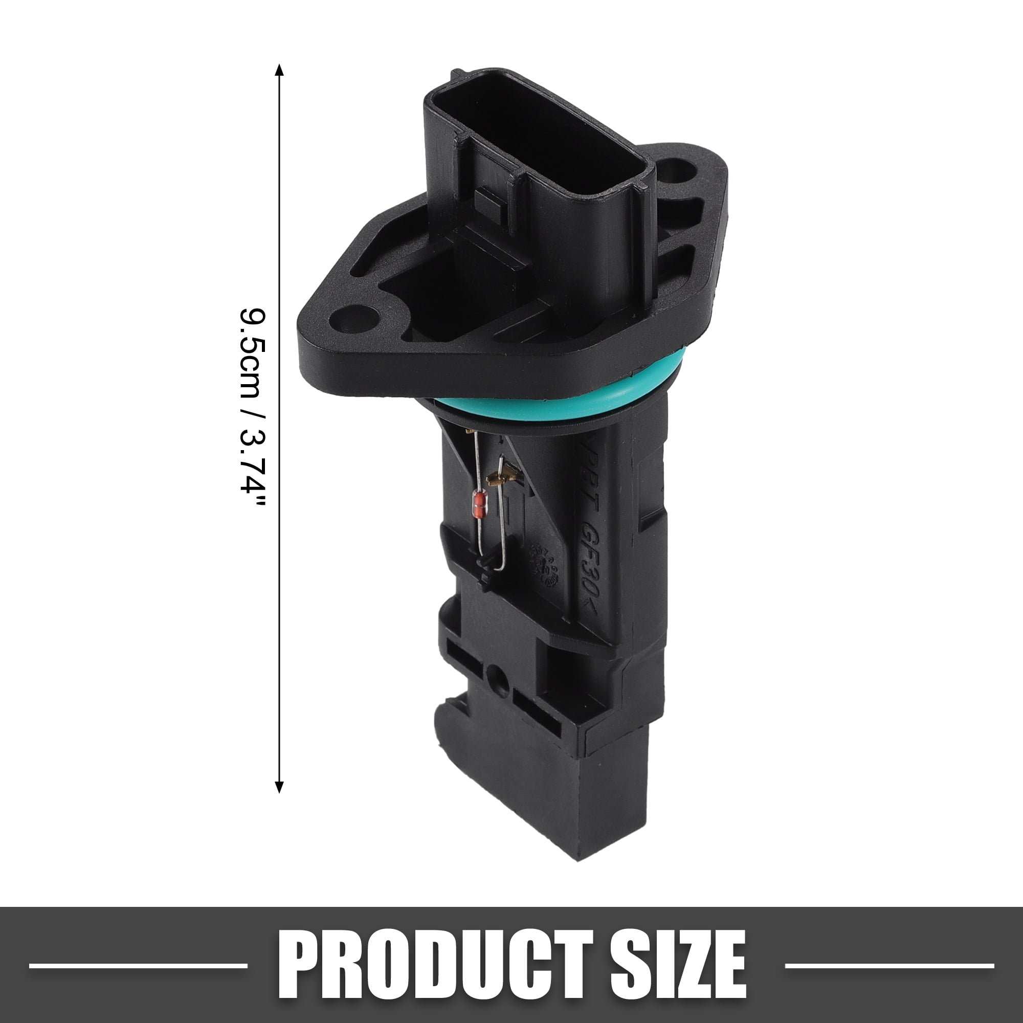 MAF Sensor No.22680-AM600/22680AM600 MAF Mass Air Flow Sensor for Nissan Maxima 3.5L 2002-2003 Black