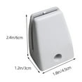thumbnail image 2 of Raindrops 2Ud Furniture Partition Clamp White Plastic Screen Divider Clip for Conference Desk Use, 2 of 8