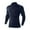 Navy, variant on ZUKMRJPC Men's Thermal Compression Shirts Long Sleeve Mock Turtleneck Workout Gym T Shirts Solid Color Running Base Layer Undershirt Tops