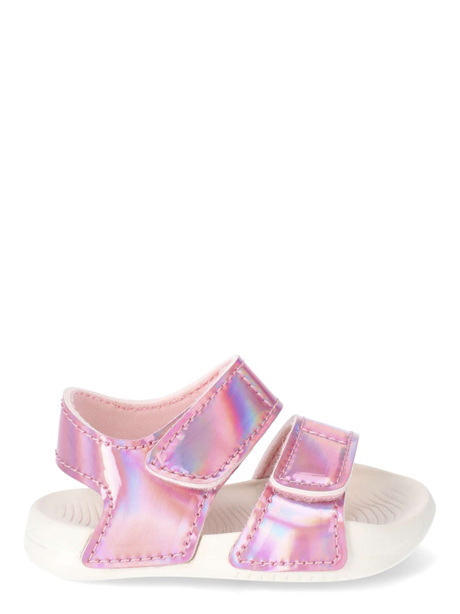 Wonder Nation Baby Girls Double Band Footbed Sandals
