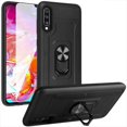 thumbnail image 1 of Galaxy A70 Case with Screen Protector, Slim Dual Layer Samsung A70 Case with Ring Holder Kickstand for Magnetic Car Mount Hard PC Shockproof Case for Samsung Galaxy A70 (2019), Black, 1 of 7