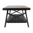 thumbnail image 3 of Wallace & Bay Chandler Table Basse de Rangement Ouverte Rustique de 48 Pouces, Brun Foncé, 3 of 6