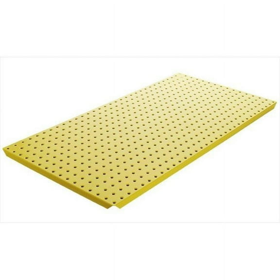 Alligatorboard Pegboard, 16in.Hx32in.W, Metal, Yellow, PK2 ALGBRD16X32YEL