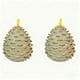 thumbnail image 3 of Lámpara de Vela con Forma de Piña de Navidad (2 Piezas), 3 of 7