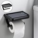 thumbnail image 1 of Soporte para Papel Higiénico con Estante para Teléfono Soporte para Rollo de Papel Higiénico para Baño con Tornilloe Montaje, Montaje con Macarena Soporte de papel higiénico de pared, 1 of 8