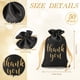 thumbnail image 2 of Bolsas de regalo Sieral Thank You Satin con cordón, 10 x 15 cm, 50 unidades, 2 of 6