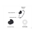 thumbnail image 3 of Jewelrypalace 0.14ct Genuine Spinel Love Heart Ring 925 Sterling Silver, 3 of 6