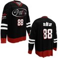 thumbnail image 2 of Stray Kids SKZ Member Merch Black-Red Splicing V-Neck Hockey Jersey – Unisex Long Sleeve Pullover Sweatshirts Streetwear for STAY Fan Support, 2 of 13