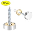 thumbnail image 1 of Uxcell 14mm Tornillos de Espejo Tapas Decorativas Cubierta Clavos Acero Inoxidable 2Pack, 1 of 5