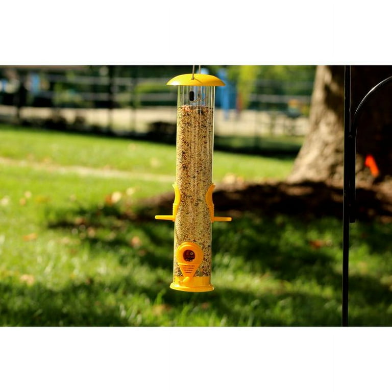 Ashman Bird Feeder, Metal Top and Bottom, Spacious Design, Attractive & Long Lasting, Fill it with Sunflower Black Oil Seeds, Clean and Fill, Great Gift for Friends and Family, Red Ashman Bird Feeder, Metal Top and Bottom, Spacious Design, Attractive & Long Lasting, Fill it with Sunflower Black Oil Seeds, Clean and Fill, Great Gift for Friends and Family, Red