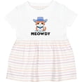thumbnail image 3 of Inktastic Cowboy Cat Meowdy Girls Baby Dress, 3 of 5