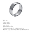 thumbnail image 4 of Limei 2 Pack Titanium Punk Rings Genuine Stainless Steel Jewelry Viking Nordic Ring Band Ring Gift, 4 of 7