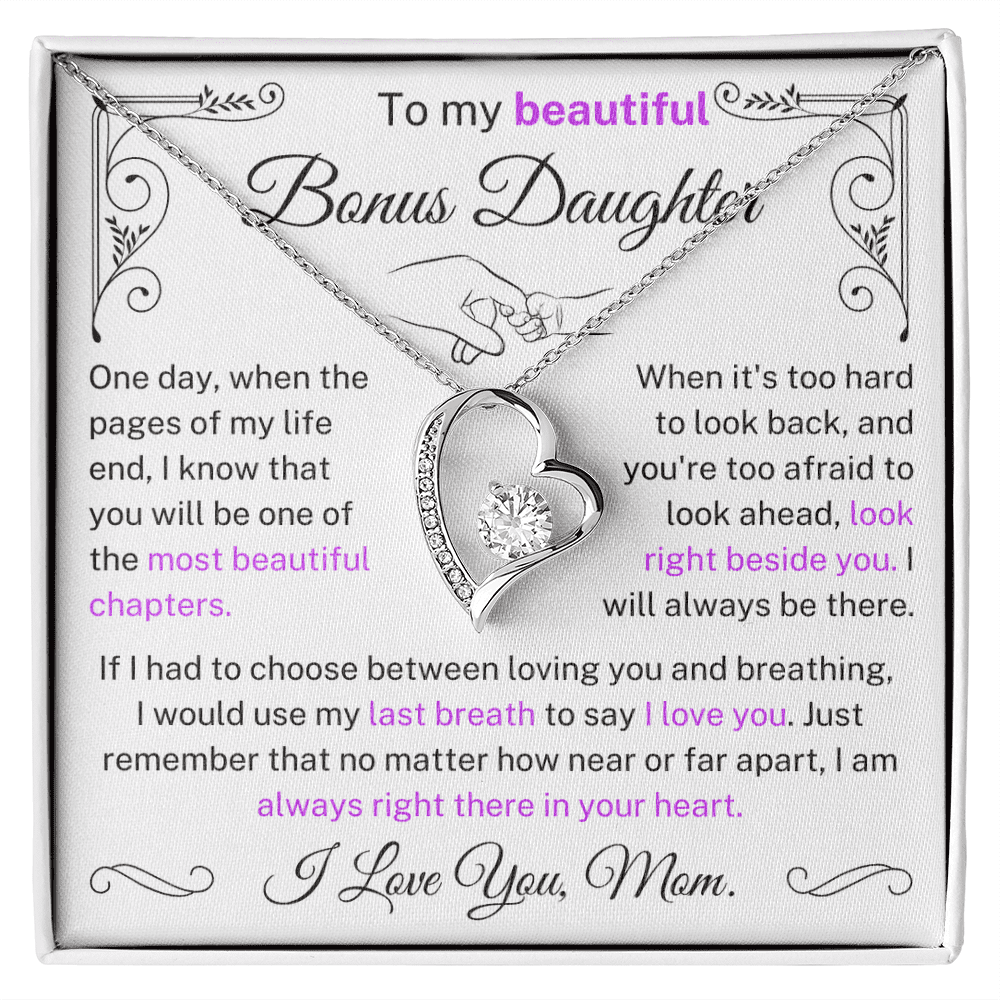 I Would Use My Last Breath To Say I Love You For Bonus Daughter Necklace A Meaningful Necklace Perfect For Anniversaries Birthdays Valentine Version 846, White Forever Love Necklace