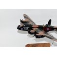 thumbnail image 3 of Avro Lancaster Model, RAF, WWII, Heavy Bomber, 1/68 Mahogany Scale Model, 3 of 8