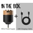 thumbnail image 7 of RetroDeco WX-6 Rechargeable Wireless Mini Battery Pack Professional Power Supply- 1300mAh Capacity, Backlit LED Digital Display, USB C (DC, Gold), 7 of 7