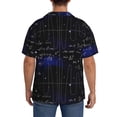 thumbnail image 3 of Kdxio Men's Hawaiian Shirt for Men Short Sleeve Shirt Mathematica Science Summer Casual Holiday Beach Button Down T-Shirts, 3 of 7