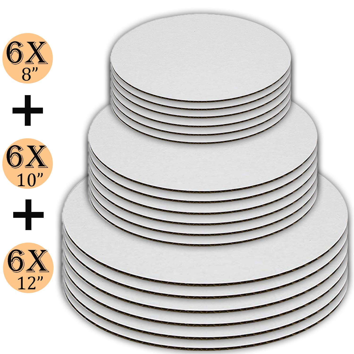 Cake Boards set of 18, Cake Boards 8 inch, Cake Boards 10