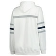 thumbnail image 3 of Women's Mitchell & Ness White Chicago Bears Plus Size Head Coach Throwback Pullover Hoodie, 3 of 3