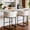 Ivory, variant on CONCETTA 27" H Barrel Bar Stool, Modern Counter Height Barstools with Linen Fabric Upholstered Seat, 350lbs Capacity Kitchen Island Chair, Bar Stools with Metal Sled Base and Footrest for Kitchen